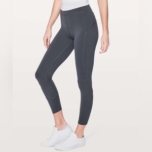 Lululemon In Movement 7/8 Tight Everlux 25" in Dark Shadow